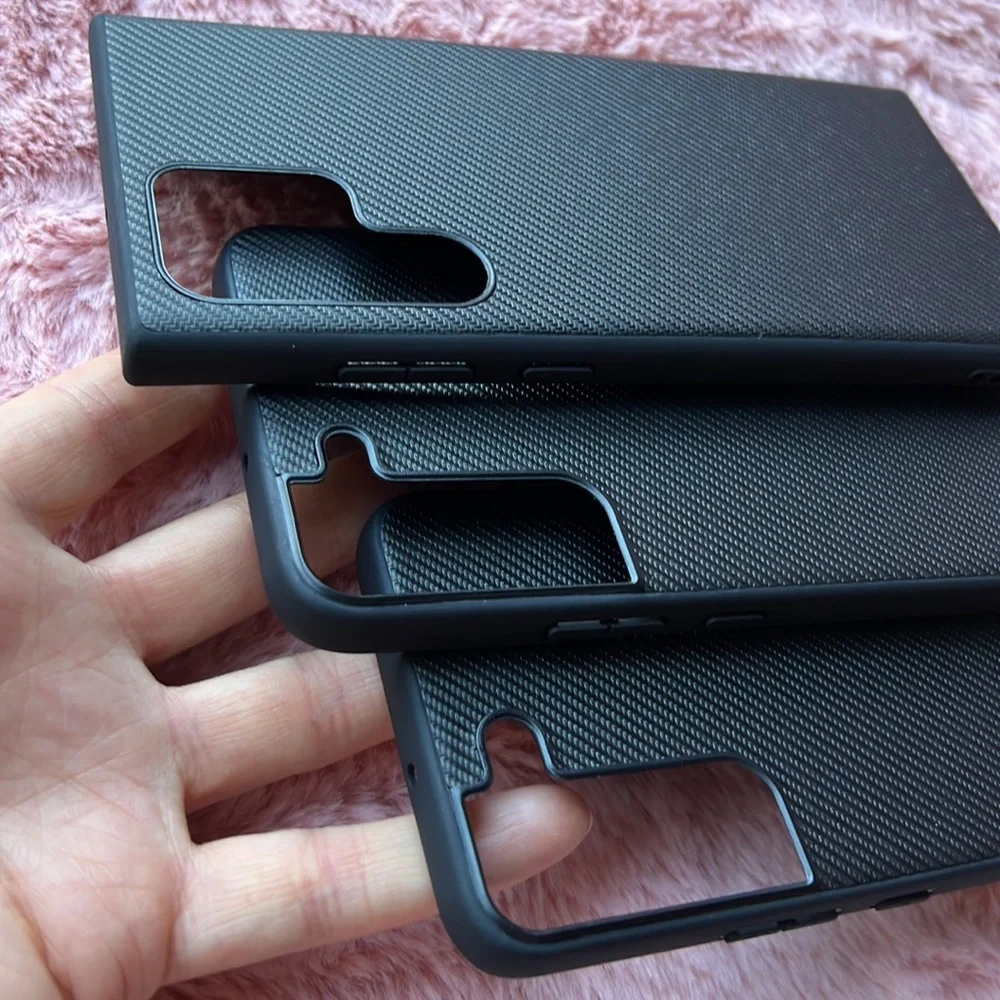 For Samsung Galaxy S22,S22plus,S22 ultra phone case plastic/leather carbon fiber